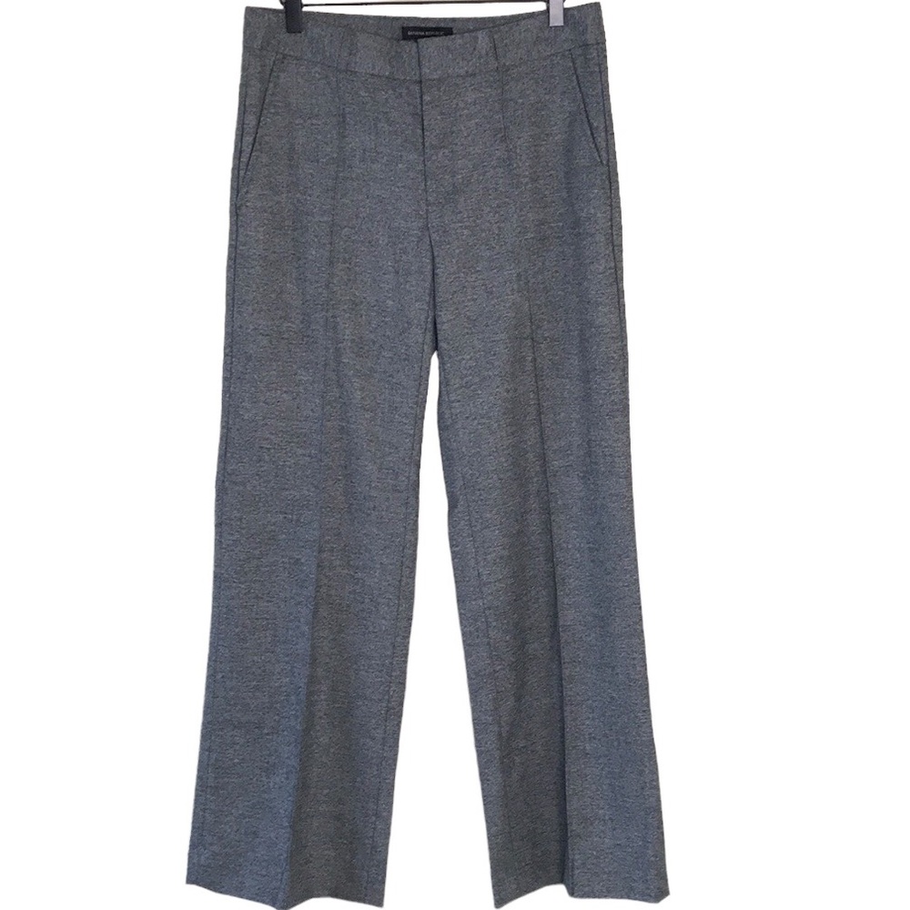 Banana Republic Wide Leg Gray Trouser Pants Sz 4 NWT